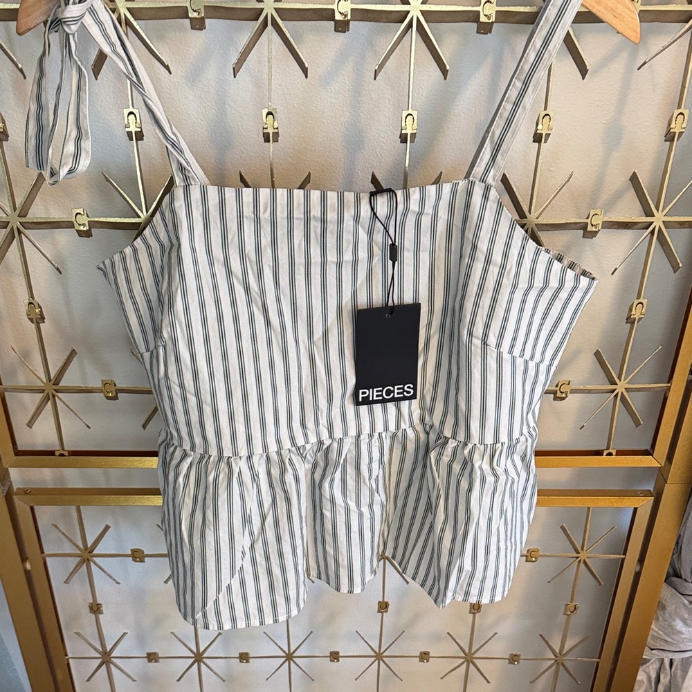 ASOS Striped Blouse - Black and White